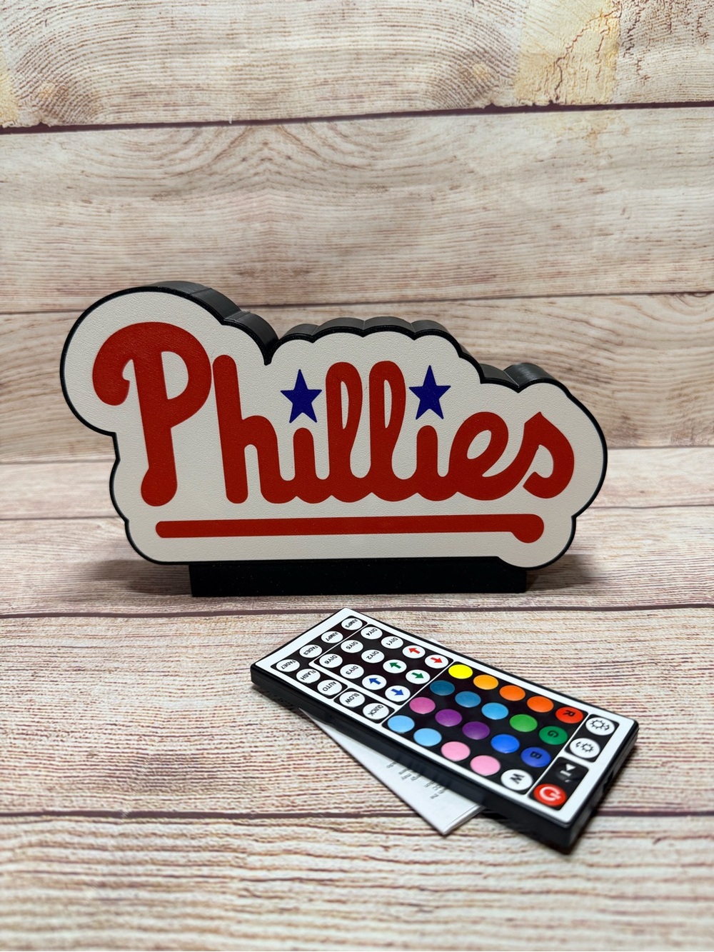 Phillies LED Team Sign Multicolor with Remote